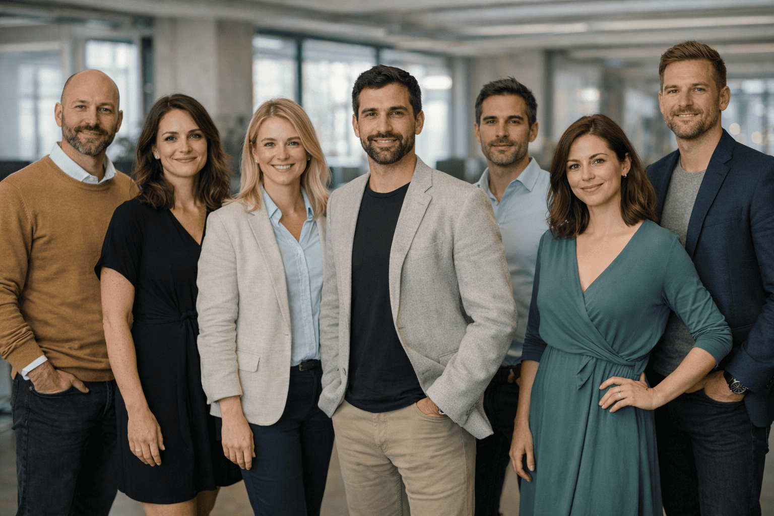 Team working on AI trading platform — Noyau Modevo